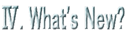 Whta's New?